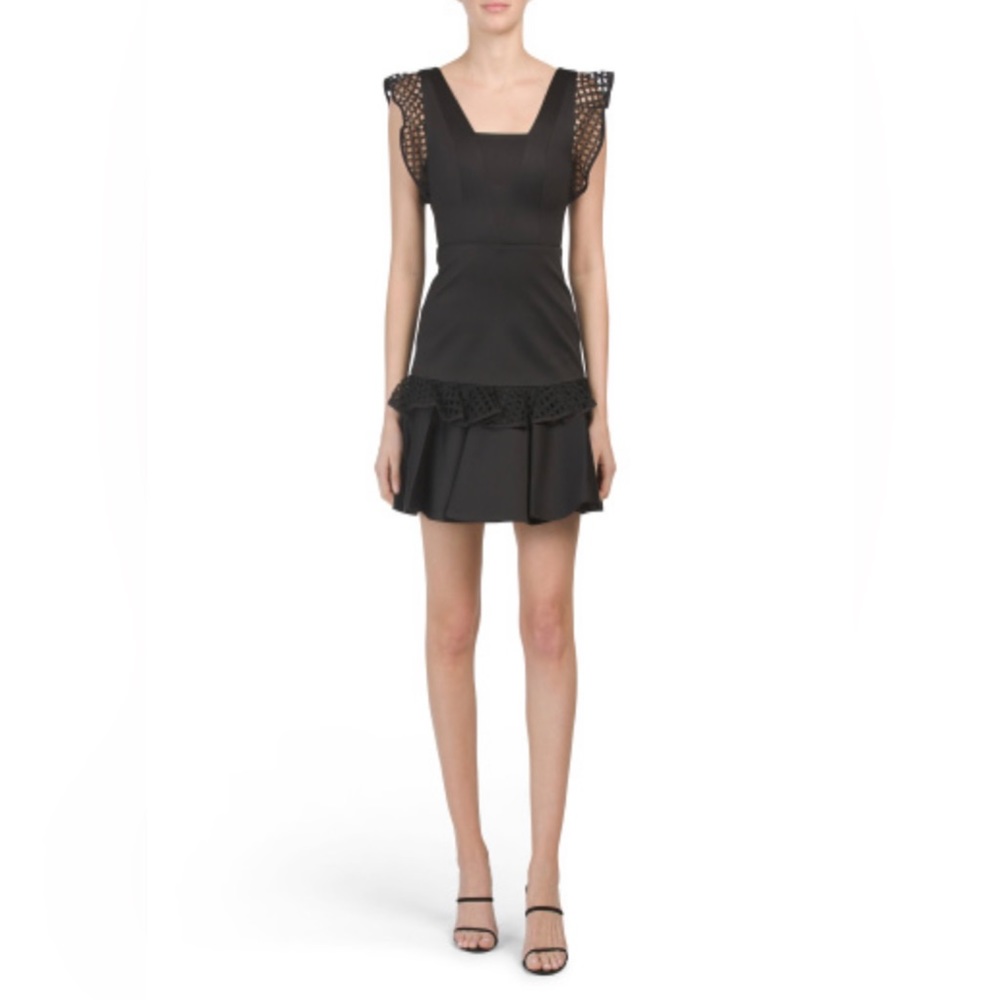 DESIGNED IN AUSTRALIA KADY LACE TRIM DRESS, size 10